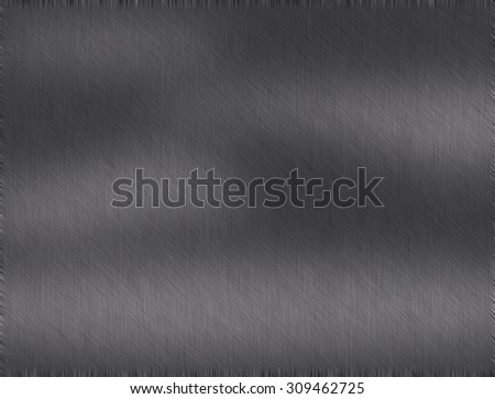 Stainless steel metal brushed background or texture of brushed steel plate with reflections Iron plate and shiny