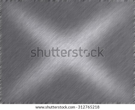 Stainless steel metal brushed background or texture of brushed steel plate with reflections Iron plate and shiny
