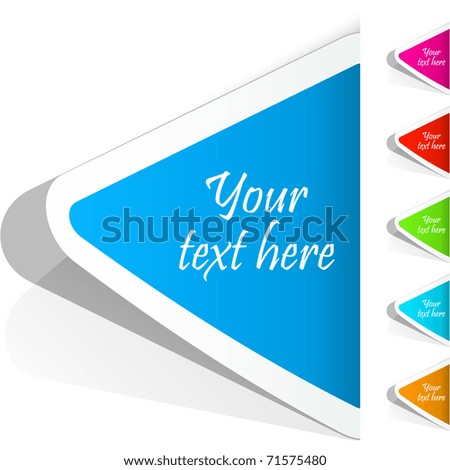 Special offer sticker for sale coupons. Vector color advertising tags