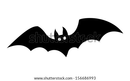 bat silhouettes - Halloween vector illustration