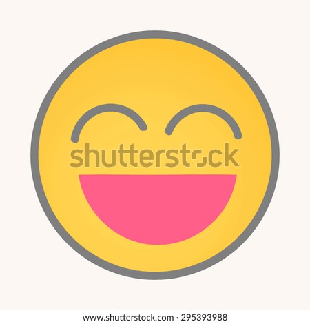 Very Happy - Cartoon Smiley Vector Face