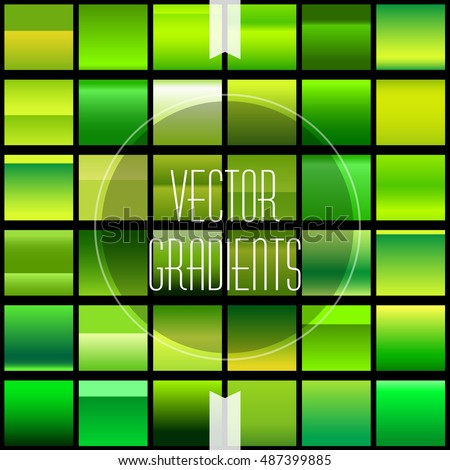 Green Gradient Set - Creative and Unique, easy to use as Background or filling