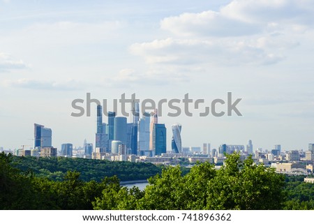 Modern Skyline of Moscow
