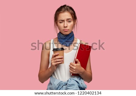 Similar – Image, Stock Photo Shot of a tired senior woman using a mobile phone