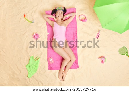 Similar – Image, Stock Photo Stretched lying umbrella with raindrops. Black and white photo