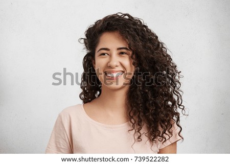 Similar – Image, Stock Photo teeth Human being Feminine