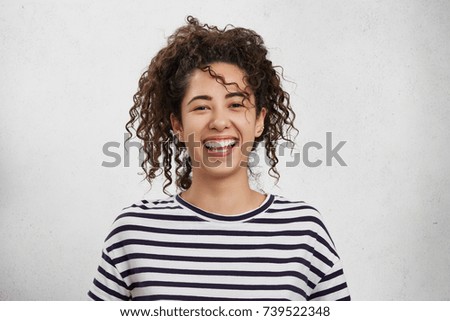 Image, Stock Photo teeth Human being Feminine