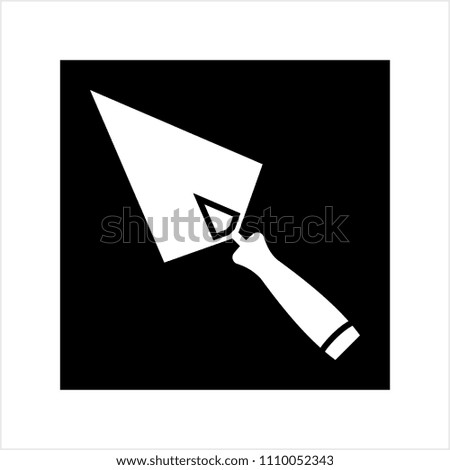 Trowel Icon, Trowel Vector Art Illustration