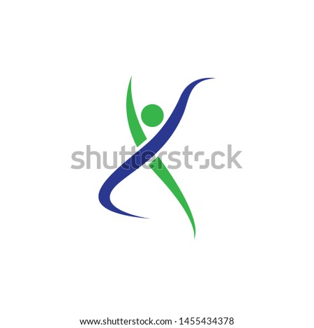 Wellness logo template vector icon illustration