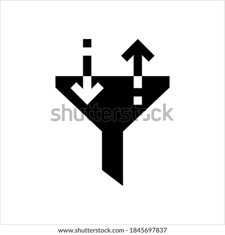 Sort Icon, Data, Information Sort Icon Vector Art Illustration