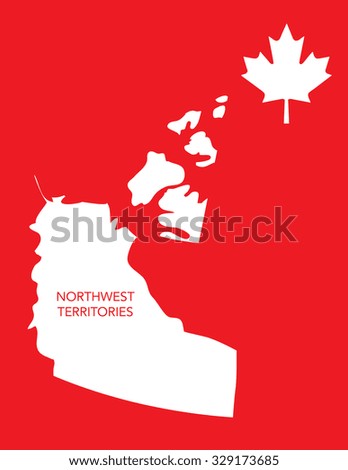 Vector Canadian Province Map - Northwest Territories