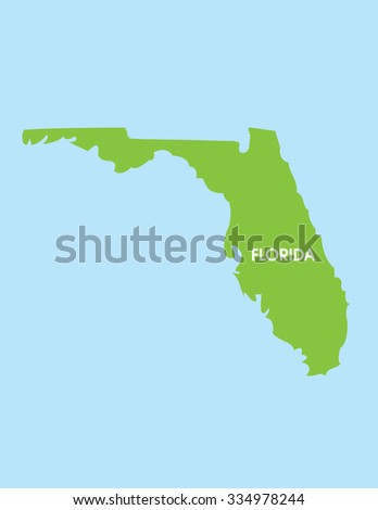 Vector Map of Florida USA