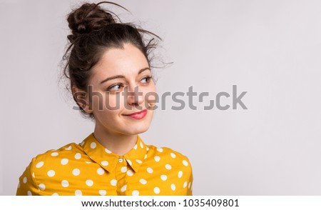 Similar – Image, Stock Photo Spot of color|close up of poppy blossom in cornfield