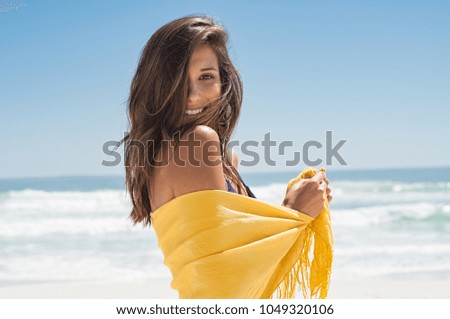 Similar – Image, Stock Photo sunbathe Wellness