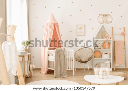 Similar – Image, Stock Photo Cute baby on ladder near pool