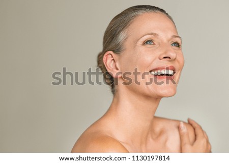 Similar – Image, Stock Photo Adult woman enjoying massage in spa salon