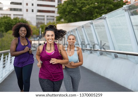 Similar – Image, Stock Photo Slim ethnic woman in costume dancing in city