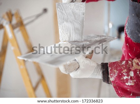 Similar – Image, Stock Photo Plaster painting