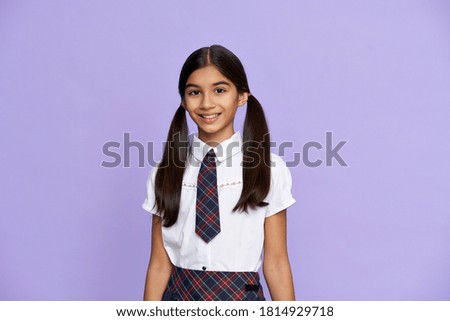 Similar – Image, Stock Photo A teenage girl ties her shoelaces in sneakers, prepares for training