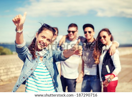 Similar – Image, Stock Photo young happy boy teenager standing in front of the camera in posed portrait
