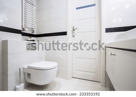 Similar – Image, Stock Photo Simple toilet with small sink