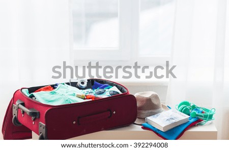 Similar – Image, Stock Photo Close-up of woman packing wooden box with freshly picked vegetebles on field