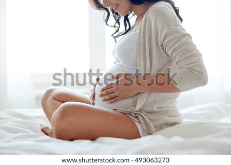 Similar – Image, Stock Photo Close-up of the belly of a woman who is lying sunbathing in a bikini