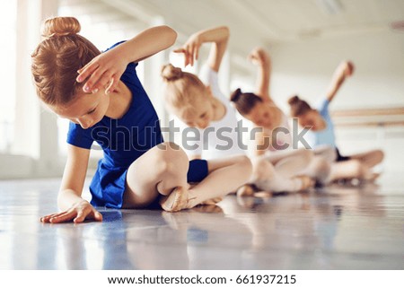 Similar – Image, Stock Photo Ballet Training Elegant