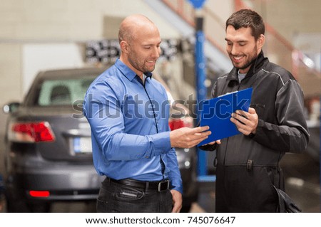 Similar – Image, Stock Photo Male master in workshop with violins