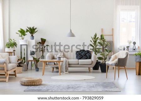 Similar – Image, Stock Photo Spacious living room table