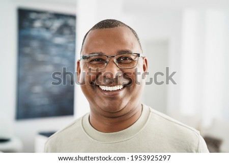 Similar – Image, Stock Photo cuban man in a blue street , cuba