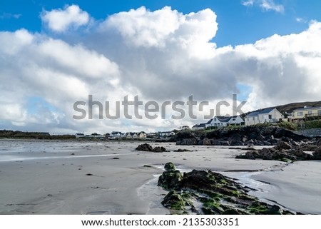 Narin in County Donegal, Ireland, seen from the beach Stok fotoğraf © 