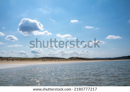 Beautiful clear water at Narin Strand in County Donegal - Ireland. Stok fotoğraf © 