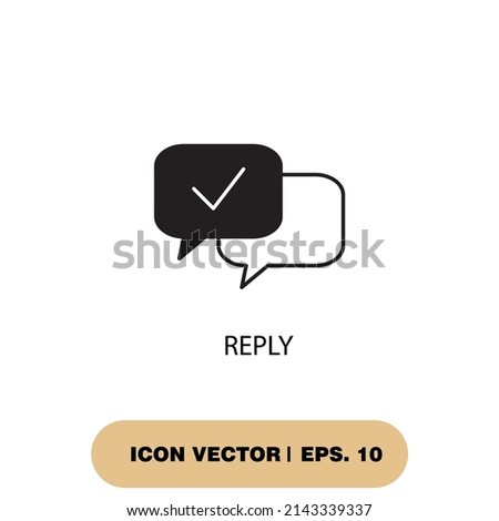 reply icons  symbol vector elements for infographic web