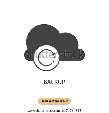 backup icons  symbol vector elements for infographic web