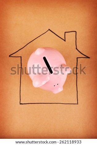 Piggy Bank in House