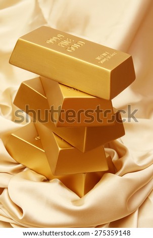 Stack of gold ingots