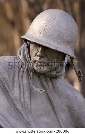 Korean War Soldier - Korean War Memorial, Washington, D.C.