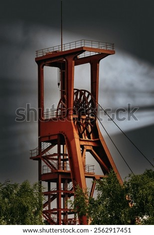 Similar – Foto Bild Förderturm Industrie