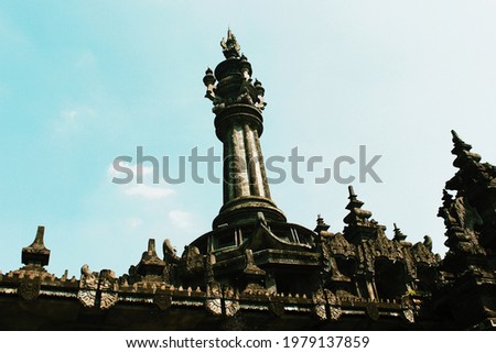 The beauty of the bajra sandhi monument building in Denpasar City, Bali Stok fotoğraf © 