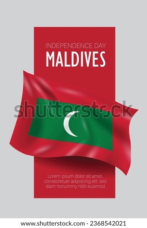 Maldives Independence Day Vector Flag