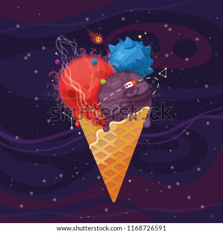 
ice cream and space