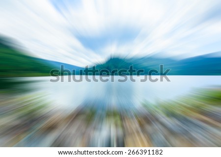 Blurry landscape background,Zoom