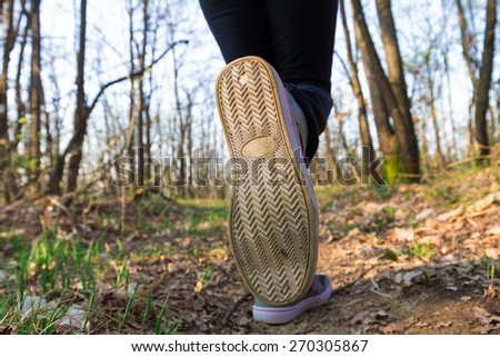 running shoes to run around in the woods