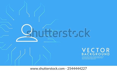 User admin design concept. Gradient colors. Vector illustration.   