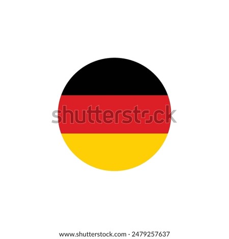 Round Germany flag emblem design element