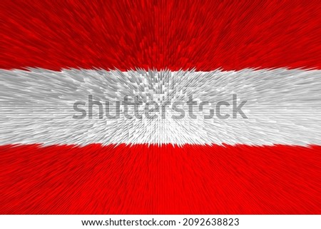 Austria  flag. AT national goverment logo. State banner of capital of  Vienna  city. Austria  patriotism symbol. Nation independence AUT. Flag styling extrusion of pyramid. 3D Image Stok fotoğraf © 