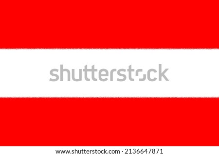 Austria  flag. AT national banner. Austria patriotism symbol. State banner of capital of  Vienna . Nation independence AUT. Flag with splatter strokes effect. 2D Image Stock fotó © 