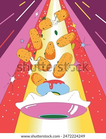 Mozzarella cheese ball vector. Cheese ball on multi color background. Cheese stretch. Cheese fried.