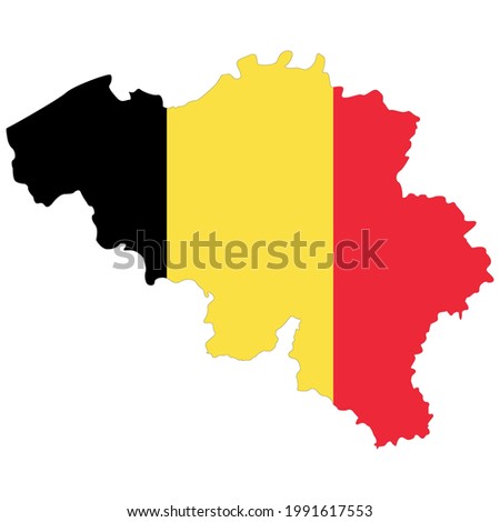 belgium country flag vector on white background